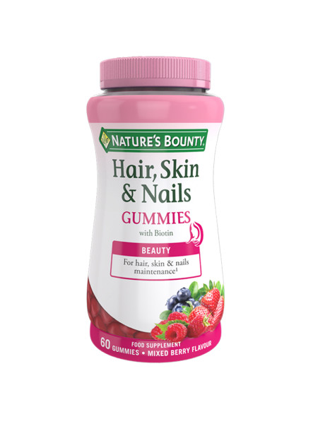 Natures Bounty Hair, skin & nails 60 gummies