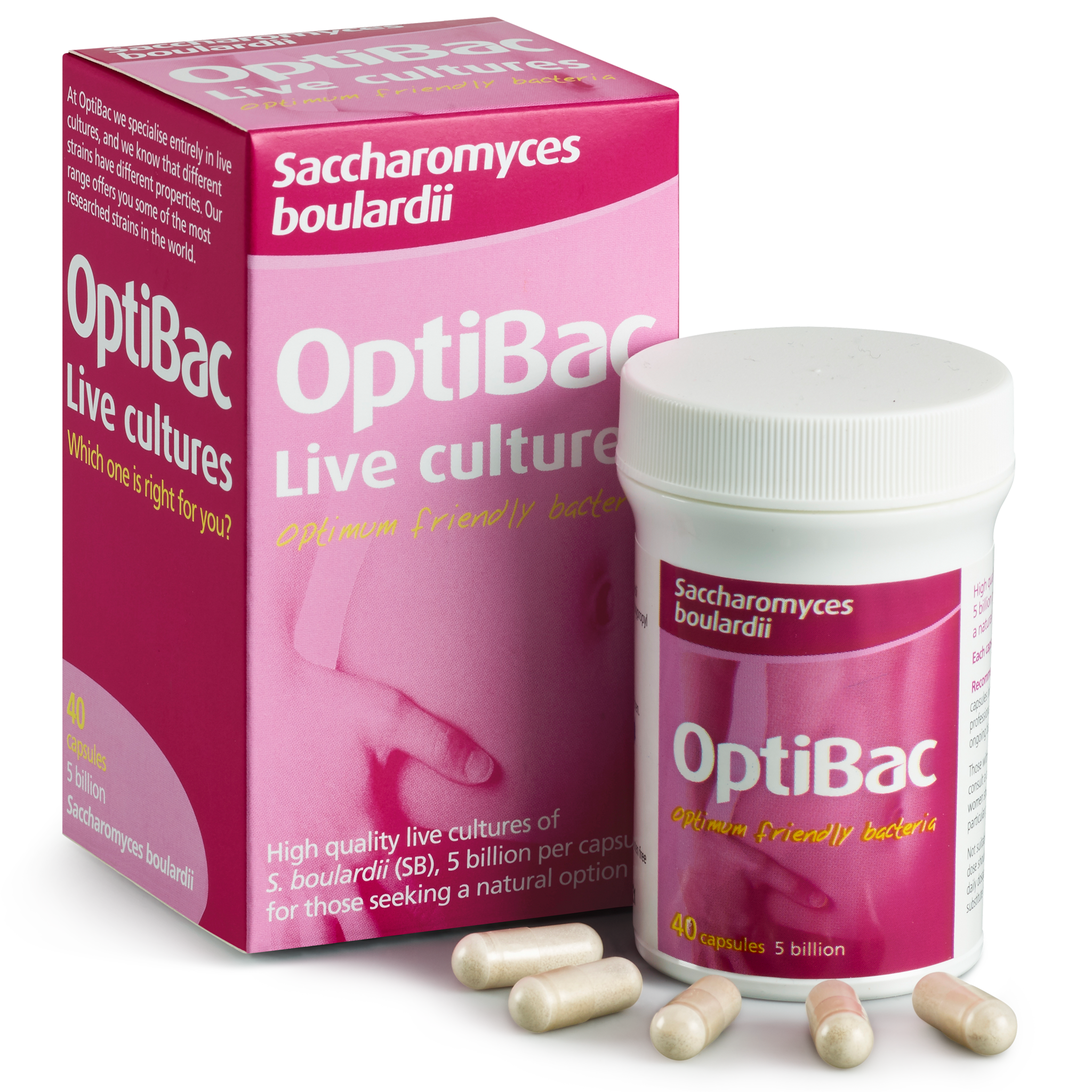 Optibac - Saccharomyces boulardii 40 caps