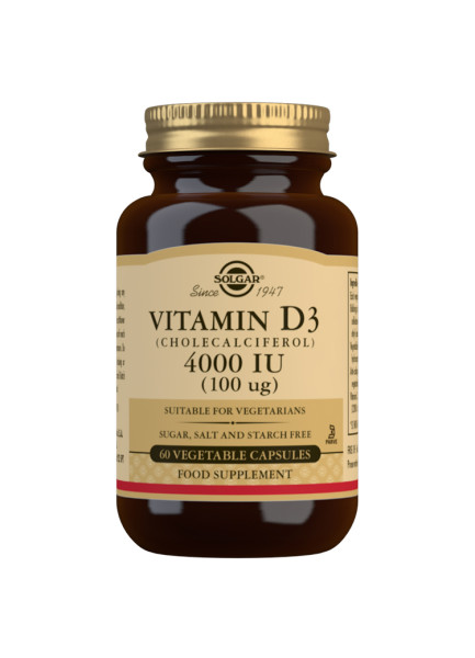 Solgar Vitamin D3 4000IU 120 capsules