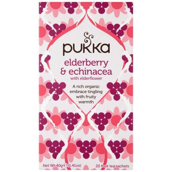 Pukka Elderberry and Echinacea 20 teabags