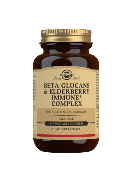 Solagr Beta glucans and elderberry immune complex 60 capsules