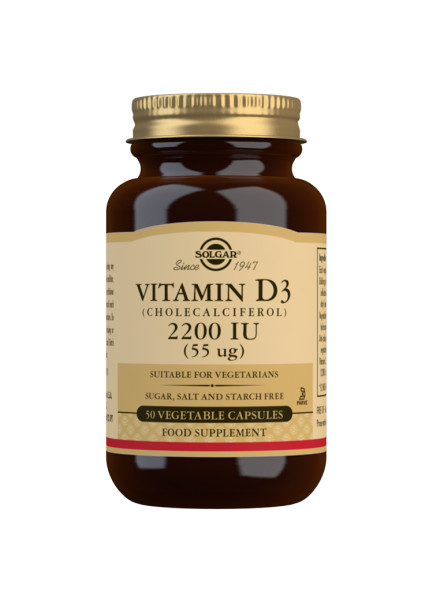 Solgar Vitamin D3 2200IU 50 capsules