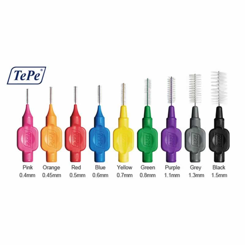 Tepe interdental toothbrushes red size 2