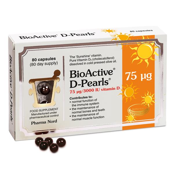 BioActive D Pearls 75 IU 80 caps
