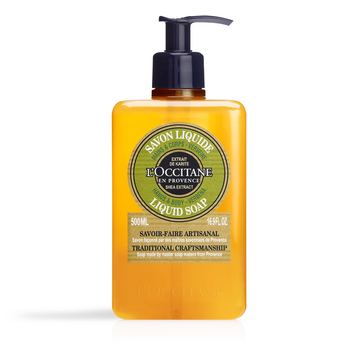 Loccitane Luxury Size Shea Verbena Hands & Body Liquid Soap 500ml