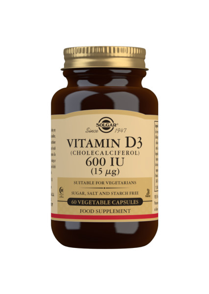 Solgar Vitamin D3 600IU 60 capsules