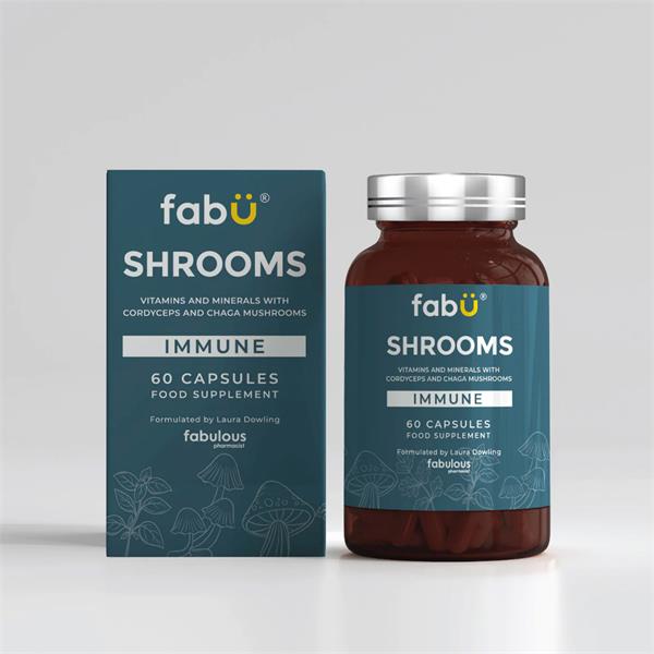 fabU Shrooms Immune Food Supplement 60 capsules